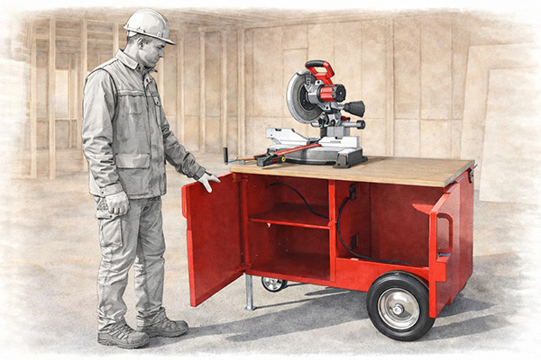 Heavy duty portable workbench